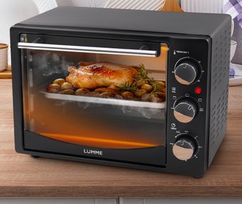 Мини-печь Lumme LU-EO1714A (сумрачный обсидиан)