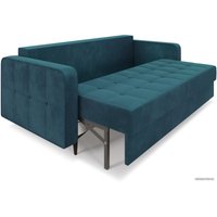 Диван Мебель-АРС Снеп (бархат сине-зеленый Star Velvet 43 Black Green)