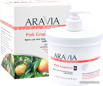 Aravia Крем для тела Organic Pink Grapefruit увлажняющий лифтинговый 550 мл