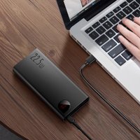 Внешний аккумулятор Baseus Adaman Metal Digital Display Quick charge 22.5W 20000mAh (черный)