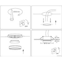 Точечный светильник Ambrella light GX53 Acrylic tech TN5241