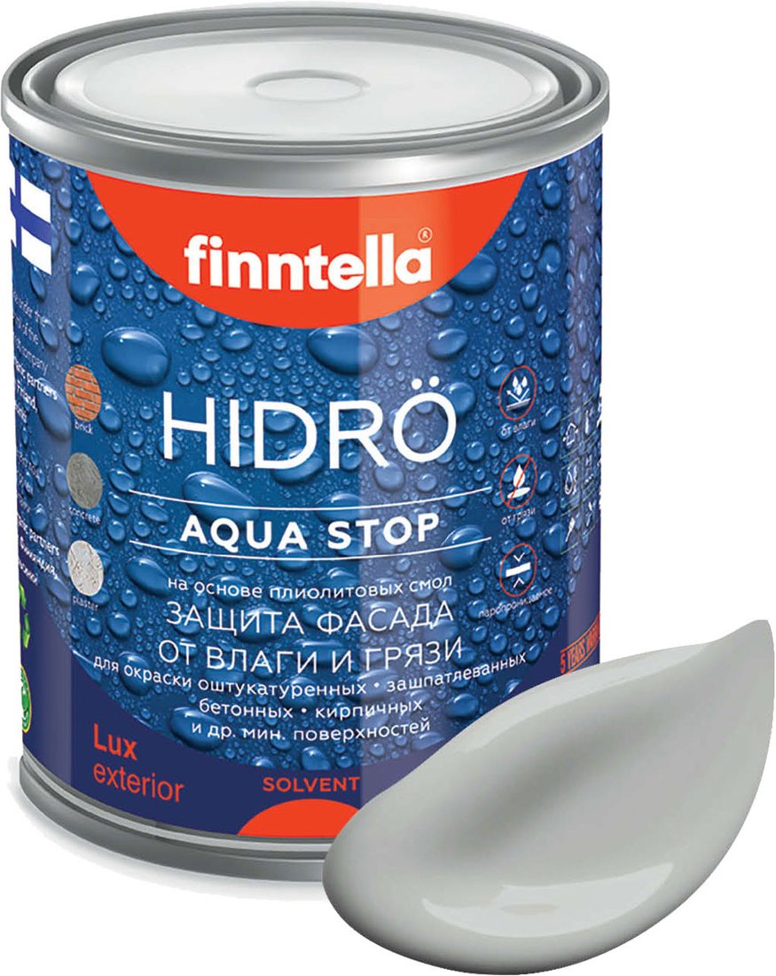 

Краска Finntella Hidro Seitti F-14-1-1-FL061 0.9 л (серый)