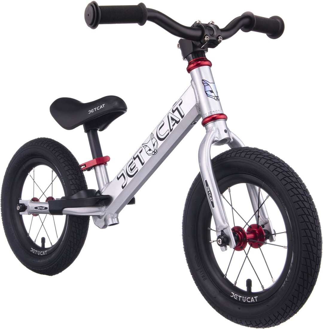 

Беговел JetCat 12 Sport AIR PRO III (серебристый)