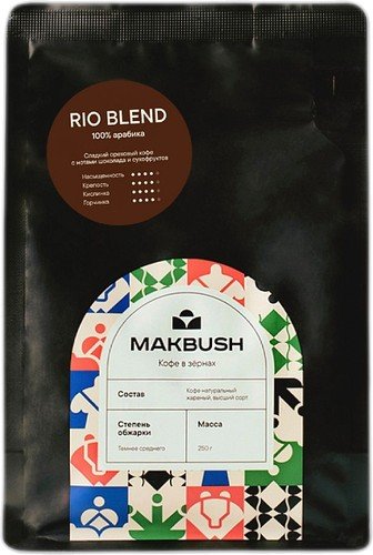 

Кофе MakBush Rio Blend зерновой 250 г