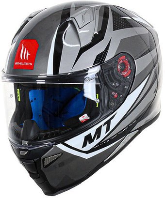 Мотошлем MT Helmets Revenge 2 KLEY B0 (M, белый глянцевый)