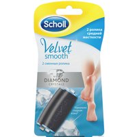 Насадка-пилинг Scholl Velvet Smooth среднежесткие насадки с бриллиант. крошкой (2 шт)