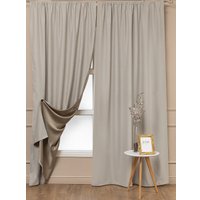 Комплект штор Amore Mio Блэкаут однотонный 6ML Milan-17 1.5x2.7 57238 (шампань)