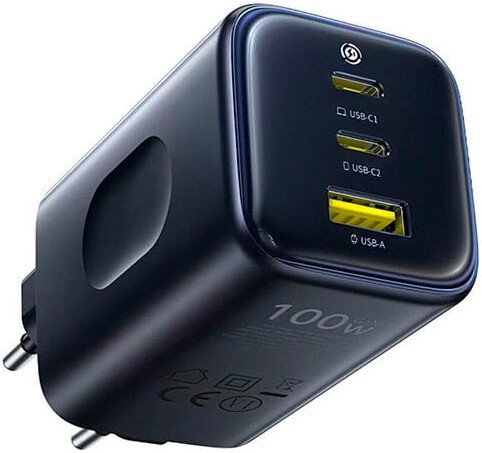 Сетевое зарядное Baseus PicoGo AE11 Fast Charger 2C+U 100W E0121400
