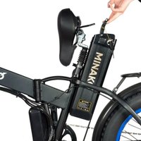 Электровелосипед Minako F10 Dual (синий)