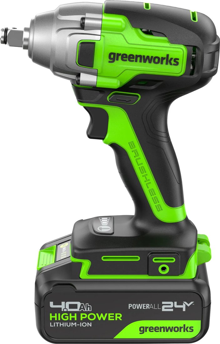 

Гайковерт Greenworks GD24IW400 3802907CUB (с 1-им АКБ)