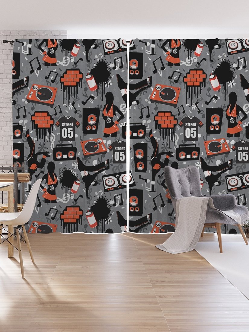 

Комплект штор JoyArty Дискотека на пятой улице p_65724 (145x265)