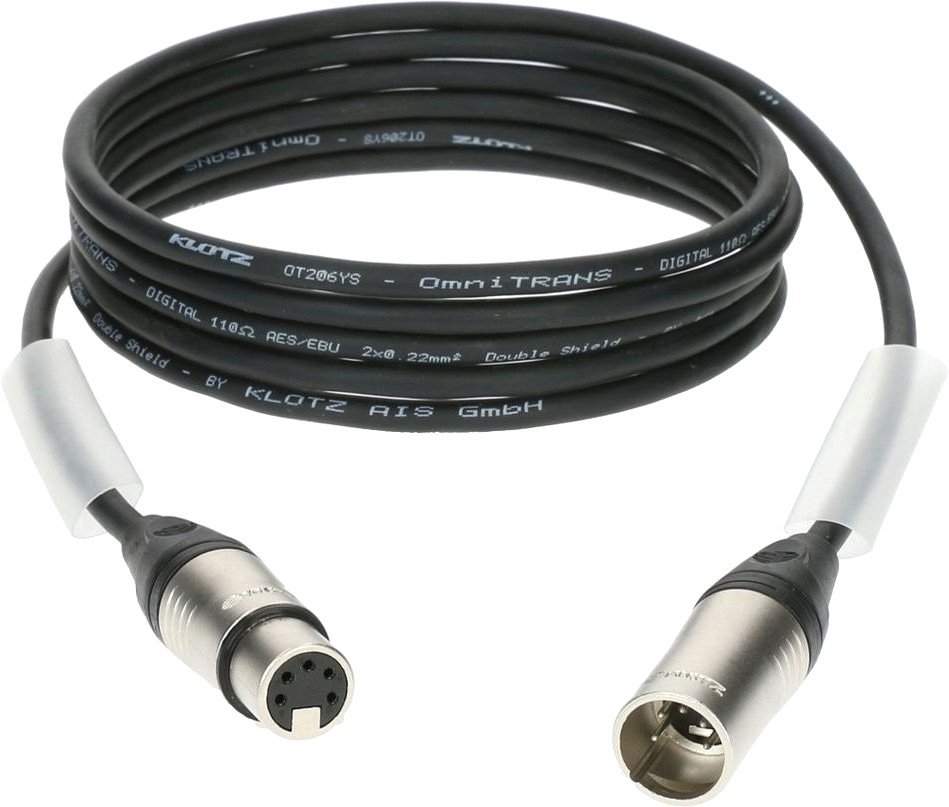 

Кабель Klotz DMX5DK1S1000 5-pin XLR - 5-pin XLR (10 м, черный)