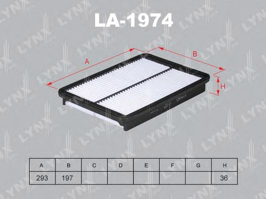 

Воздушный фильтр LynxAuto LA1974