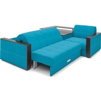 Угловой диван Мебель-АРС Прага НПБ (синий)