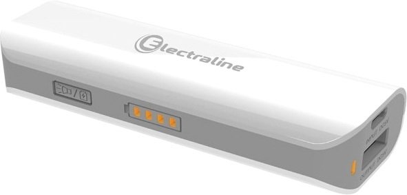 

Внешний аккумулятор Electraline 500331 2600mAh (белый)