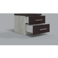 Тумба Миркомодоф Твин 12 (дуб крафт белый/венге луизиана)