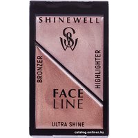 Скульптор Shinewell хайлайтер и бронзер для лица №3