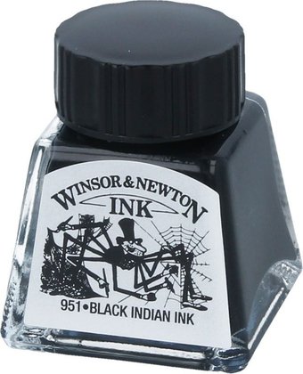 Тушь художественная Winsor & Newton 1005030 (14 мл, черный китайский паук)