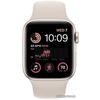 Умные часы Apple Watch SE 2 40 мм (алюминиевый корпус, звездный свет/звездный свет, спортивные силиконовые ремешки S/M + M/L)