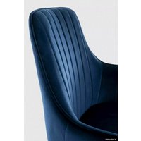 Стул с подлокотниками Signal Apple Velvet Bluvel 86 (синий/черный)