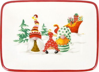 Блюдо DolomitE Рождественские гномы N2521168