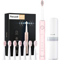 Электрическая зубная щетка Fairywill E11 (розовый, 8 насадок)