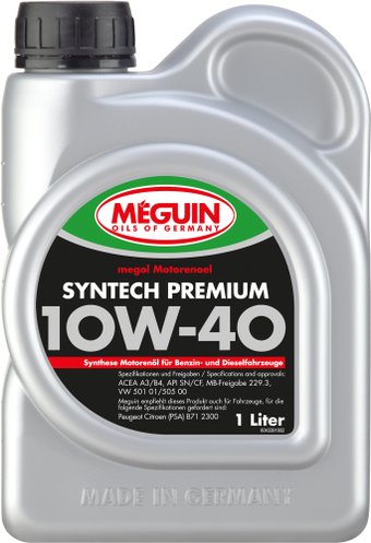 Моторное масло Meguin Megol Syntech Premium 10W-40 1л [4339]