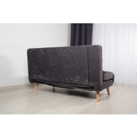 Диван DiArt Элли 1500 (велюр Sensey graphite/ножки светлые)