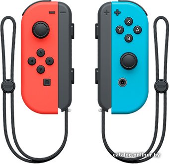 Геймпад Nintendo Joy-Con (неоновый красный/неоновый синий)