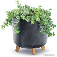 Вазон Prosperplast Gracia Tubus Beton Effect DGTL300LE-S433 (антрацит)