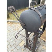 Мангал для дачи Will Grill 2в1 ручной работы, бронза