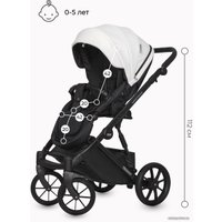 Универсальная коляска Riko Basic Montana Ecco (3 в 1, 11/белый)