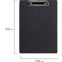 Планшет с зажимом Staff 229554 (черный)