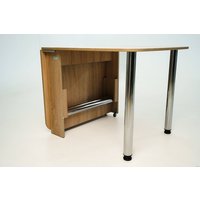 Стол-книга Stoloff Мечта 1600x850 (дуб сонома, опоры вкручиваемые, углы закругленные с роликами и ручками)