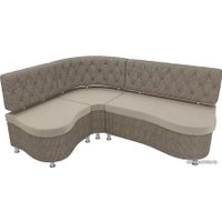 Угловой диван Лига диванов Вегас 105178 (левый, бежевый/корфу 03)
