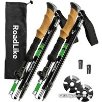 Палки для скандинавской ходьбы RoadLike Compact 368219 (зеленый)