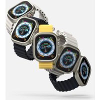 Чехол Ringke Slim 2шт для Apple Watch Ultra 1 / 2 (49 mm) Clear & Titanium Grey