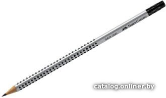 Простой карандаш Faber Castell Grip 2001 117200 (HB, серебристый)