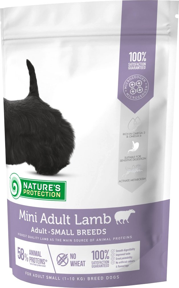 

Сухой корм для собак Nature's Protection Mini Adult Lamb Small Breeds NPS45733 500 г