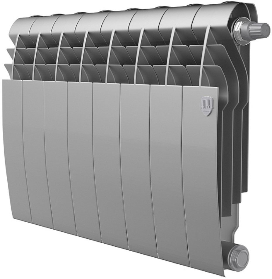

Биметаллический радиатор Royal Thermo BiLiner 350 Silver Satin VR (8 секций)