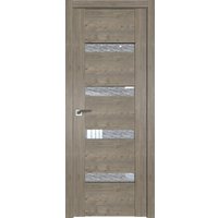 Межкомнатная дверь ProfilDoors 2.81XN R 80x200 (каштан темный, дождь белый)