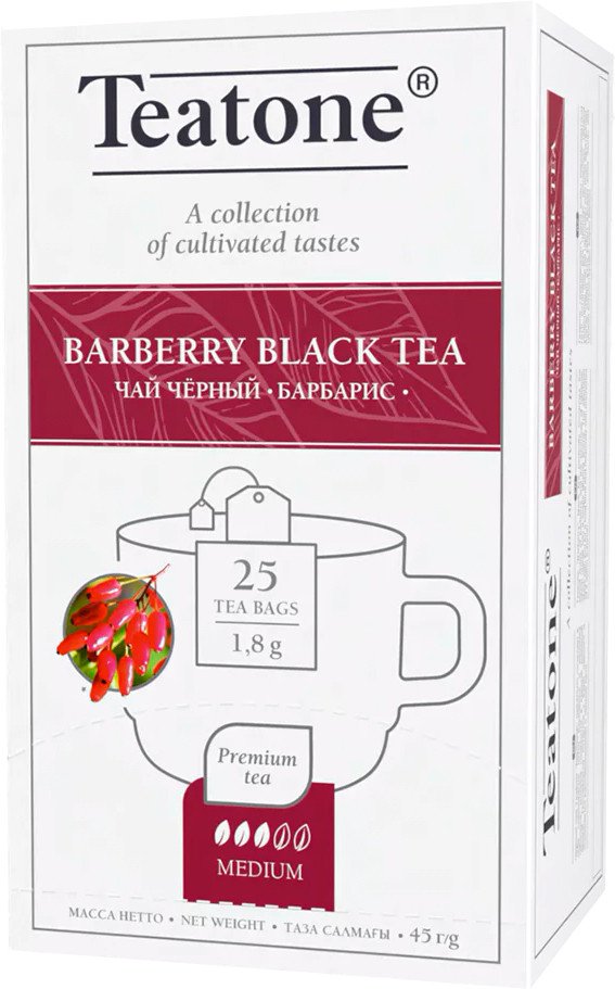 

Черный чай Teatone Barberry Black Tea - Черный чай Барбарис 25 шт