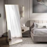 Зеркало Алмаз-Люкс Ма1nu 160x60 напольное (в алюминиевой раме/золото)