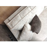 Угловой диван Nord Star Этран Тедди левый (микровелюр, розовый)