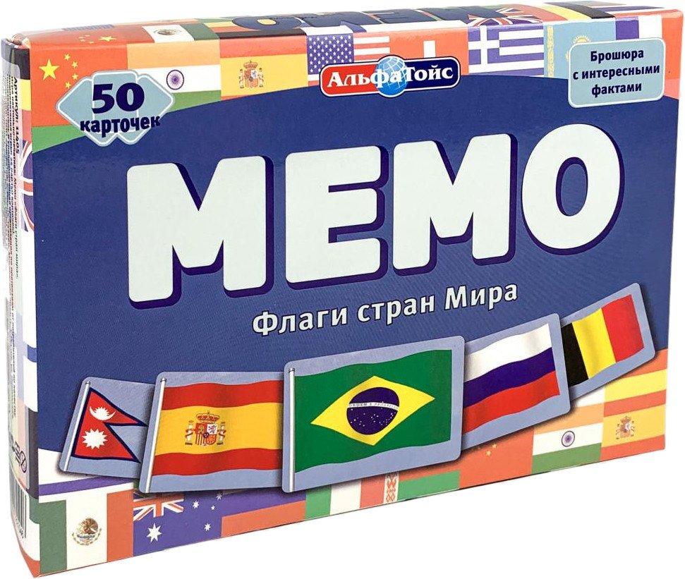 

Настольная игра АльфаТойс Мемо Флаги стран мира