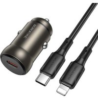 Автомобильное зарядное Borofone BZ32 Lightning (золотистый)