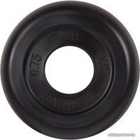 Диск MB Barbell Стандарт 31 мм (1x0.75 кг, черный)