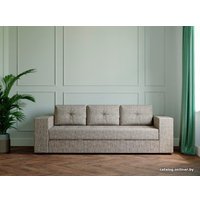 Диван Настоящая мебель Ванкувер лайт (незав. пруж. блок, рогожка, бежевый)
