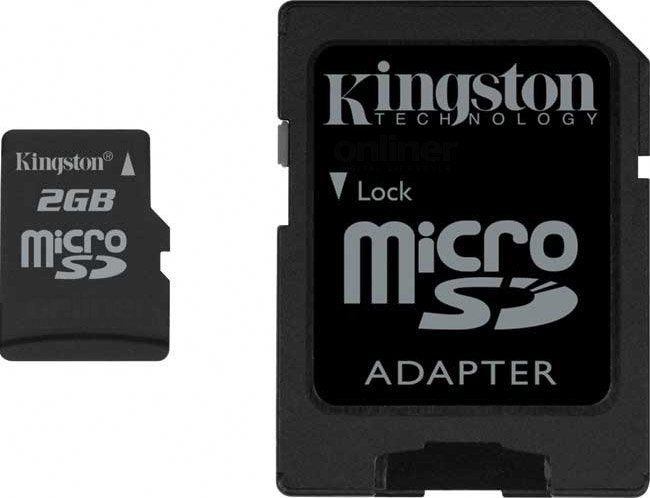 

Карта памяти Kingston microSD 2 Гб (SDC/2GB)