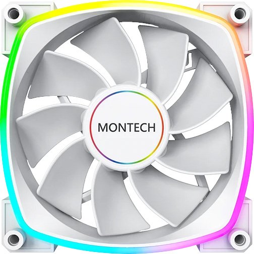 

Вентилятор для корпуса Montech RX140 PWM Reverse (белый)